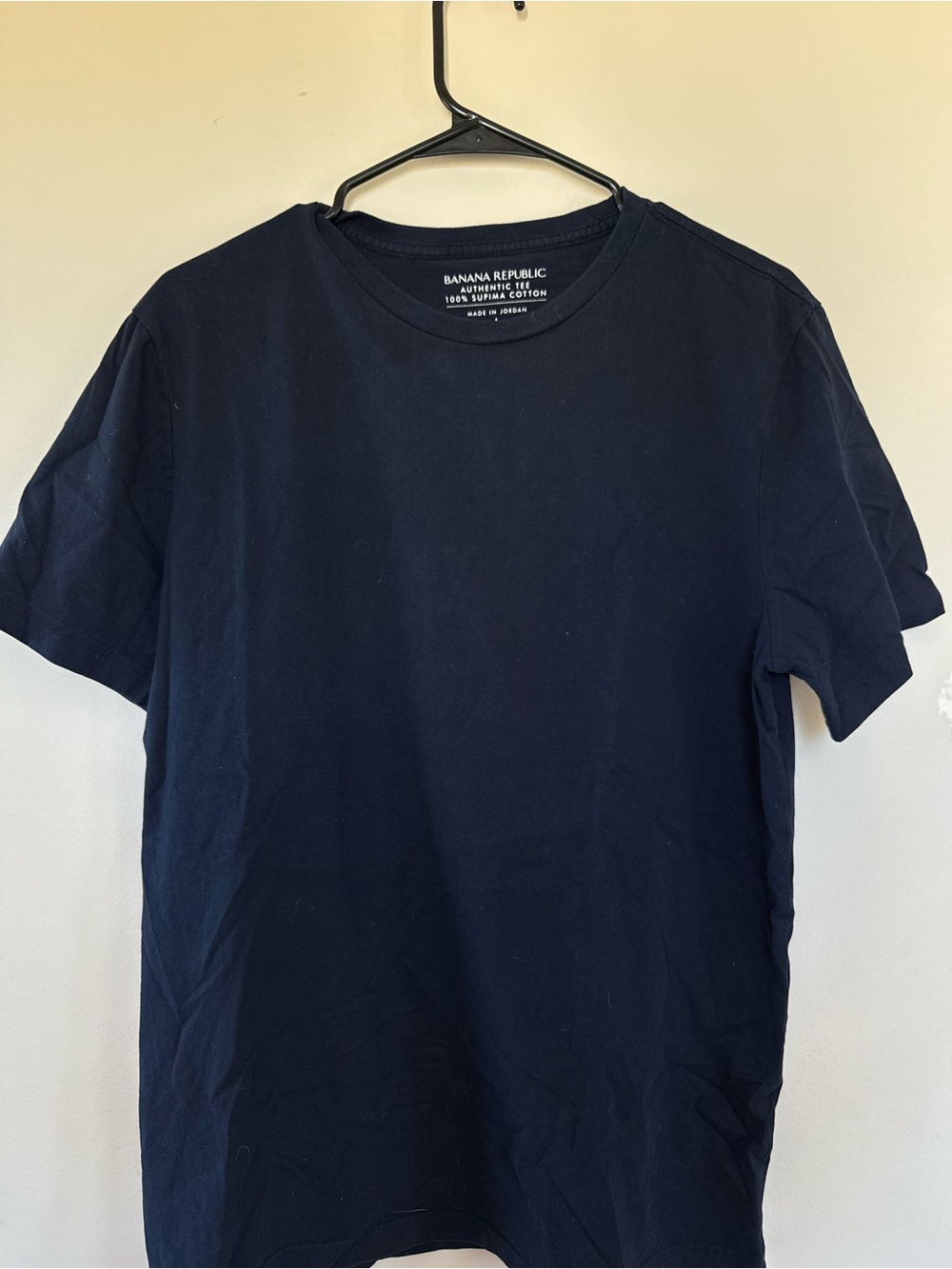Banana Republic Men's Black 100% Supima Cotton Authentic Crewneck T-Shirt Size L